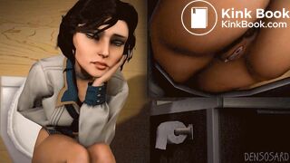 Elizabeth Tacking a shit.