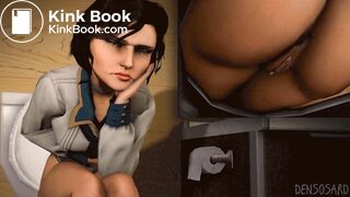 Elizabeth Tacking a shit.