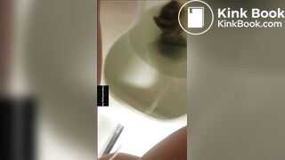 public restroom shitting