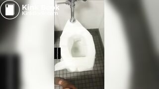 public restroom shitting