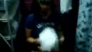 Girl let film her pooping