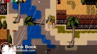 Two swimming suit girls shitting