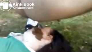 shitting on sleeping girls face in outdoor