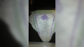 Black Girl poops Luvs Diaper No.1