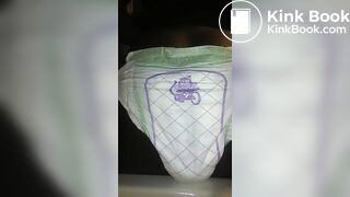 Black Girl poops Luvs Diaper No.1