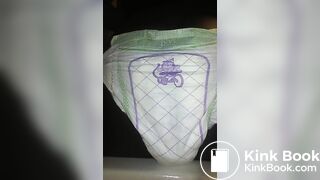 Black Girl poops Luvs Diaper No.1