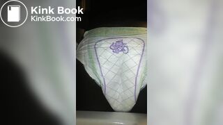 Black Girl poops Luvs Diaper No.1