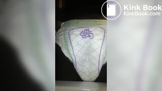 Black Girl poops Luvs Diaper No.1