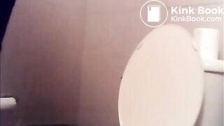 girl pooping on home toilet (voyeur)