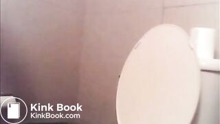 girl pooping on home toilet (voyeur)