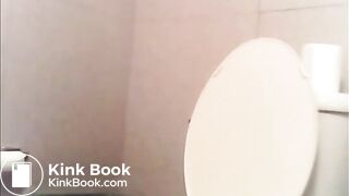 girl pooping on home toilet (voyeur)