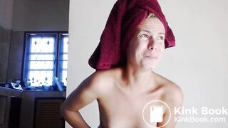 Shit in white panties