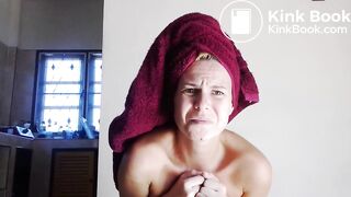 Shit in white panties