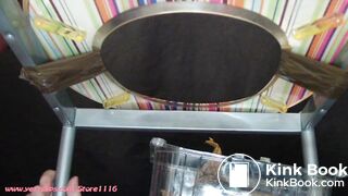 4 girls pooping on the slave