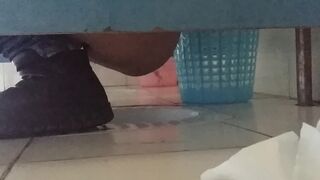 cute girl pissing and pooping