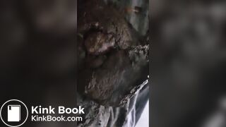 Monster Poop in Gray Tights