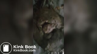 Monster Poop in Gray Tights