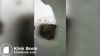 Monster Poop in Gray Tights