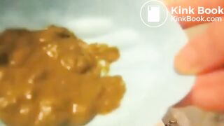 Ex wife shitting on a plate