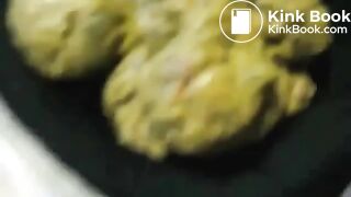 Ex wife shitting on a plate