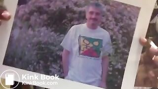 Sexy ebony shitting on picture