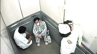 nurse panty poop in elevator