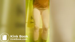 Girl explodes in tight leggings