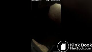 Poor black Colombian bitch takes a shit in a shack and spreads ass