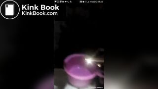 Poor black Colombian bitch takes a shit in a shack and spreads ass