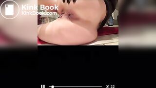 Sexy women taking a nasty shit on the floor