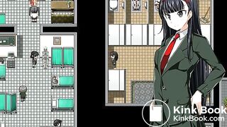 game girl poop and piss toilet