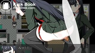 game girl poop and piss toilet