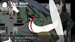 game girl poop and piss toilet