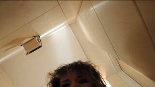 Sexy chick toilet pooping - video 2