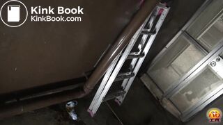 Schoolgirl shit at the building part4