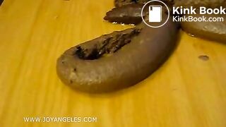 Sexy milf pushing out massive soft logs