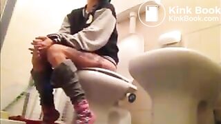 Goth girl pooping on toilet 1 (fix)