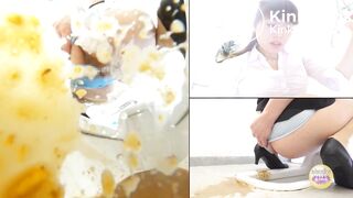 Incredible girl with diarrhea