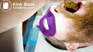 Mistress makes slave chew her shit