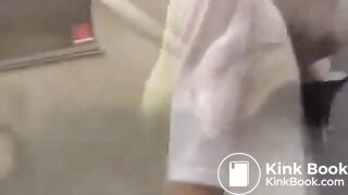 Asian girl public emema