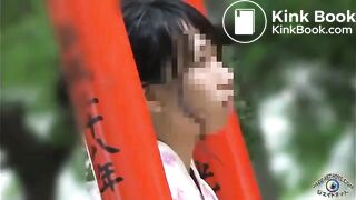 Japanese girl shitting with her friend