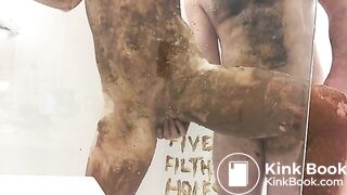 Scat covered fucking for slut