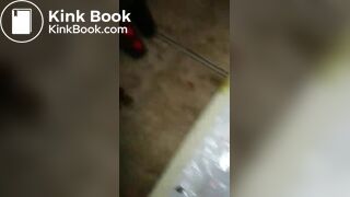 Big Booty ebony shits in a bag