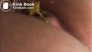 Wife pooping a huge dump pt 3