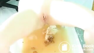 Female Solo Scat Enema Poop