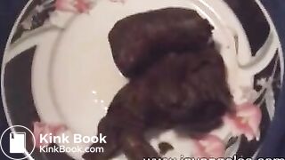 Huge turds on a plate by BBW