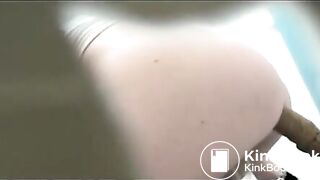 Girl taking a huge dump voyeur