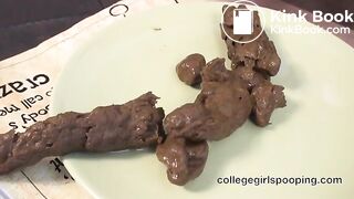 Ebony girl scat - video 2