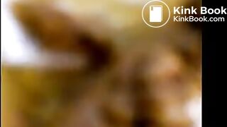 Pooping on a plate - video 3