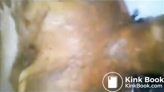 Wife gets pooped on and enjoys a fierce orgasm rubbing one out - video 4